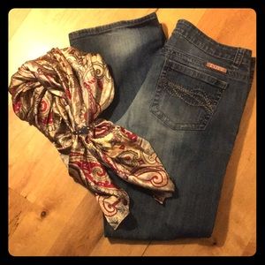 Dark Don’t Fence Me In Cowgirl Tuff Jeans